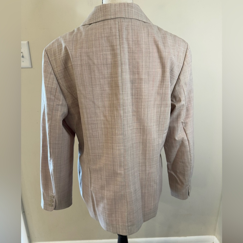 Pendleton wool blend pin striped blazer orange li… - image 3
